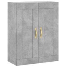 Vidaxl Nástěnná skříňka betonově šedá 69,5x34x90 cm kompozitní dřevo