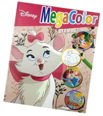Disney Velká kniha omalovánek se samolepkami Disney - Kočička Marie