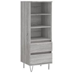 Vidaxl Skříň highboard šedá sonoma 40 x 36 x 110 cm kompozitní dřevo