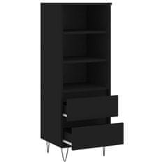 Vidaxl Skříň highboard černá 40 x 36 x 110 cm kompozitní dřevo