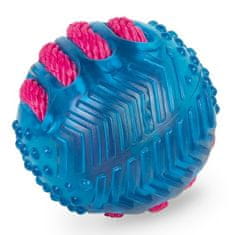 Nobby TPR míč s nylonem 8,5 cm modrý