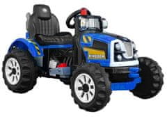 shumee Královský modrý akumulátorový traktor