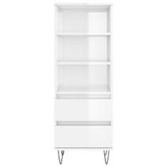 Vidaxl Skříň highboard bílá s vysokým leskem 40 x 36 x 110 cm kompozit