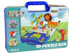 Lean-toys Sada Puzzle 3D Diy Šroubovák Aktovka