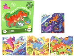 shumee Puzzle 4v1 Dinosauří svět dinosaurů 73 dílků.