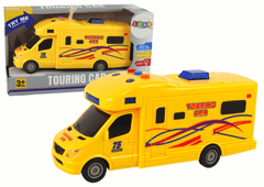 Lean-toys Auto Camper Výlet Frikční Pohon Zvuk Světla