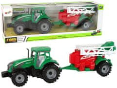 shumee Zelený zemědělský traktor s červeným a zeleným třecím pohonem postřikovače