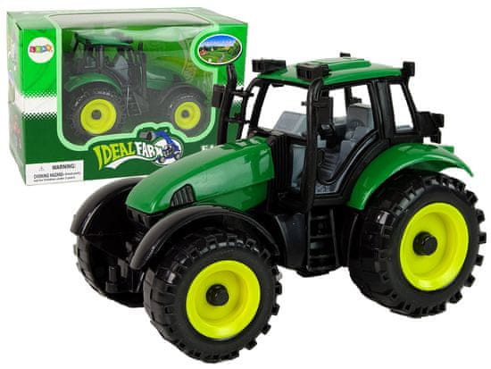 Lean-toys Traktor Ideal Farm Zelená Otevírací Maska