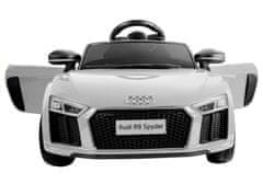 Lean-toys Auto Na Akumulátor Audi R8 Spyder Bílá