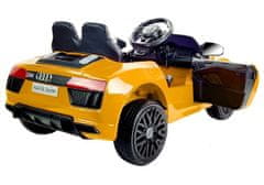 Lean-toys Auto Na Akumulátor Audi R8 Spyder Žlutá