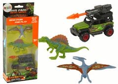 shumee Sada postaviček dinosaurů Auto Rocket Orange