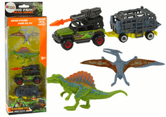 shumee Dinosauři Set Auto S Raketovým Přívěsem