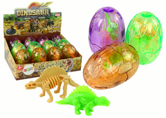 Lean-toys Velké Dinosauří Vejce 2 Figurky Dinosauří Vejce 9 Cm