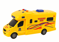 Lean-toys Auto Camper Výlet Frikční Pohon Zvuk Světla