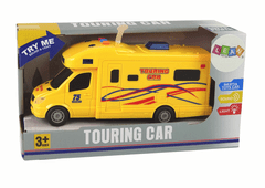 Lean-toys Auto Camper Výlet Frikční Pohon Zvuk Světla