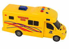 Lean-toys Auto Camper Výlet Frikční Pohon Zvuk Světla