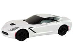 Lean-toys Sportovní Auto Corvette C7 1:24 Bílá