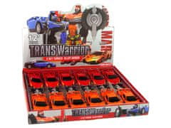 Lean-toys Sada 2V1 Auto Robot Transformers Červená Oranžová Hxsy03