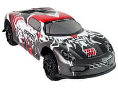 Lean-toys Auto Sportovní R/C 1:8 Šedá Bílá