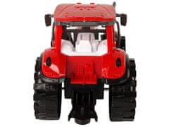 Lean-toys Traktor S Kultivátorem Frikční Pohon Červený