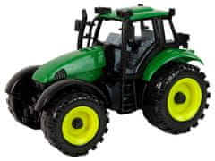 Lean-toys Traktor Ideal Farm Zelená Otevírací Maska