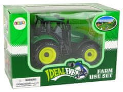 Lean-toys Traktor Ideal Farm Zelená Otevírací Maska