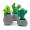 DIY Kaktusy v betonových květináčích – 3D papírový model