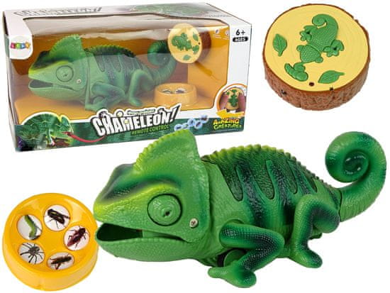 shumee Chameleon dálkově ovládaná zelená světla 28 cm