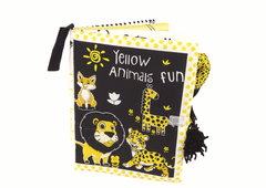 shumee Soft Book Animals Black Yellow