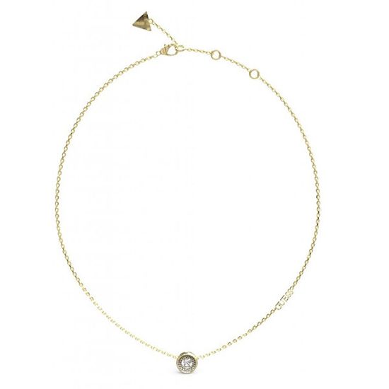 Guess Stylový pozlacený náhrdelník Unique Solitaire JUBN03398JWYGT/U