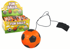 shumee PU Fotbal s Jojo gumou na skákání, 6 cm, oranžová