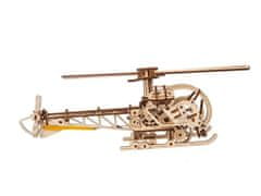 UGEARS 3d dřevěné mechanické puzzle mini helicopter