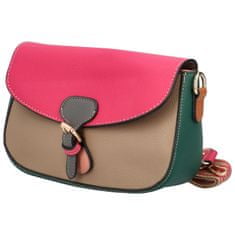 MaxFly Trendy malá dámská koženková crossbody Susana, růžová