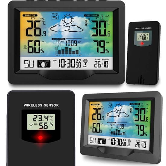 shumee Meteostanice s displejem BD-901 černá