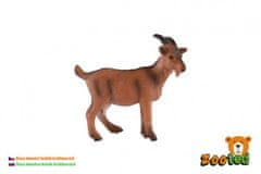 Koza domácí - hnědá krátkosrstá zooted 8cm
