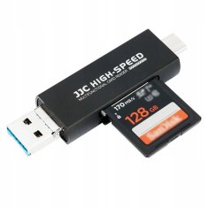 JJC Čtečka karet 3v1 MicroSD SD na USB TYPE-C iPhone