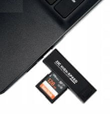 JJC Čtečka karet 3v1 MicroSD SD na USB TYPE-C iPhone