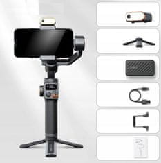 Hohem Gimbal Stabilizátor Hohem iSteady M6 KIT + AI LED lampa Stativ pro chytrý telefon