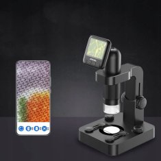 Apexel Digitální laboratorní mikroskop 20-200x + LCD displej 2.0'' HD videa