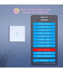 Nous Nous L1T WiFi Smart Světelný vypínač s Tasmota firmwarem