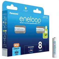 Panasonic Baterie Eneloop BK-4MCDE, AAA 800mAh, 8 ks