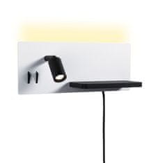 Paulmann PAULMANN LED nástěnné svítidlo Serra USB C 2700K / 230V 5,5 / 1x2,6W stmívatelné bílá mat/černá mat 71102