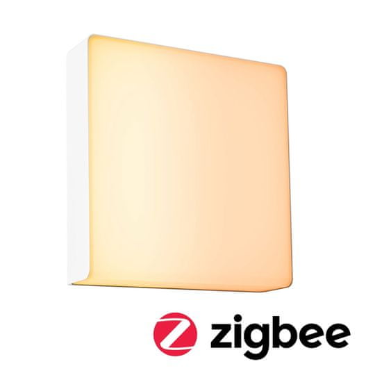 Paulmann PAULMANN LED venkovní nástěnné svítidlo Smart Home Zigbee 3.0 Azalena pohybové čidlo HF senzor IP44 250x97mm CCT 8,5W 230V bílá umělá hmota/hliník 94843