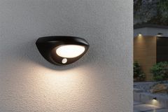 Paulmann PAULMANN Solární LED venkovní nástěnné svítidlo Sorova pohybové čidlo IP44 230x125mm 3000K 3,5W antracit umělá hmota 94856