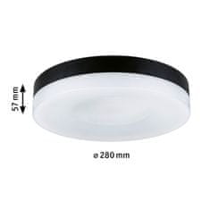 Paulmann PAULMANN LED stropní svítidlo 3-krokové-stmívatelné Amalie 2700K 230V 16W stmívatelné černá mat 96778