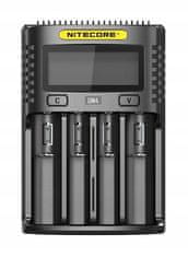 Nitecore USB nabíječka Quick Charge QC LCD na 4x dobíjecí AA AAA AAAA C D CR123