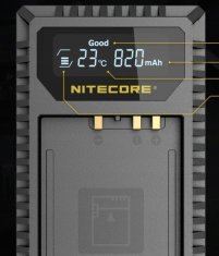 Nitecore USB nabíječka pro 2x FujiFilm NP-W126 NP-W126S baterie + LCD NITECORE FX1