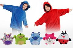 CoolCeny Kids Hoodie 3 v 1 – Polštářová mikina - Mikina, polštář a hračka - Červená