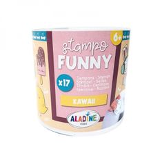 Aladine Dětská razítka Stampo Funny, 17 ks - Kawaii