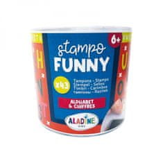 Aladine Dětská razítka Stampo Funny, 43 ks - Abeceda